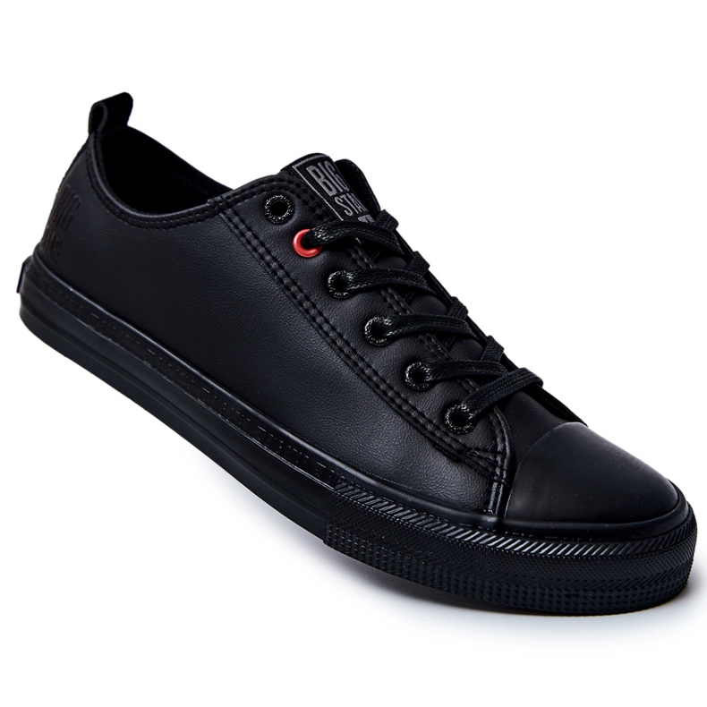 Baskets en cuir pour hommes Big Star JJ174005 Noir le noir 1 Baskets en cuir pour hommes Big Star JJ174005 Noir le noir 1