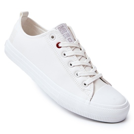 Baskets en cuir pour hommes Big Star JJ174006 Blanc 1