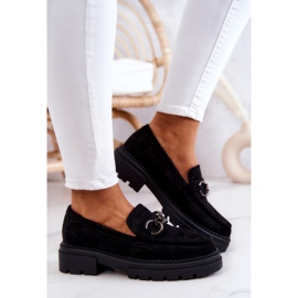 Mocassins en daim pour femmes La.Fi Black Willows le noir 5