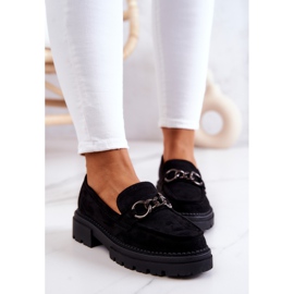 Mocassins en daim pour femmes La.Fi Black Willows le noir 4