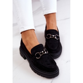 Mocassins en daim pour femmes La.Fi Black Willows le noir 7