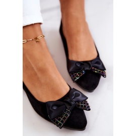 PE1 Ballerine classique noire à nœud Grayson le noir 4