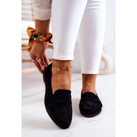 PE1 Jayden Mocassins En Daim Noir Avec Ceinture 2