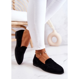 PE1 Jayden Mocassins En Daim Noir Avec Ceinture le noir 3