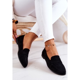 PE1 Jayden Mocassins En Daim Noir Avec Ceinture le noir 4