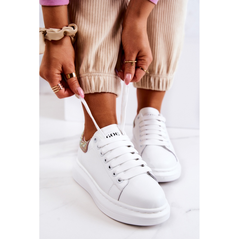 Chaussures Sport Femme GOE JJ2N4051 Blanc et Rose 1