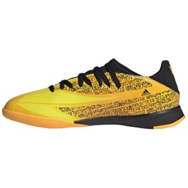 Chaussures Adidas X Speedflow Messi.3 In J Jr GW7422 jaune doré 1