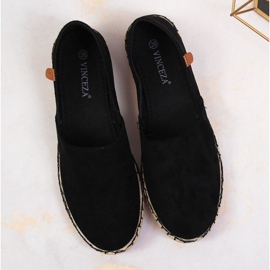 Espadrilles avec une coupe Vinceza W JAN82A noir le noir 3