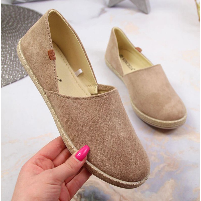 Espadrilles avec une coupe Vinceza W JAN82B beige 1