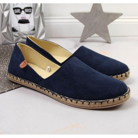 Espadrilles avec une coupe Vinceza W JAN82C bleu marine 2