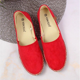 Espadrilles rouges avec une coupe Vinceza W JAN82D 3