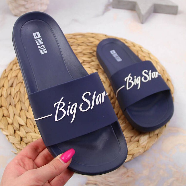 Chaussons de plage Big Star W JJ274A299 bleu marine 1
