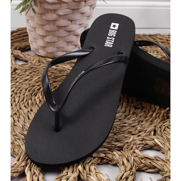 Tongs de plage noires Big Star W JJ274A379 2