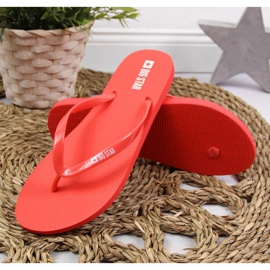Tongs de plage Big Star W JJ274A384 rouges 2
