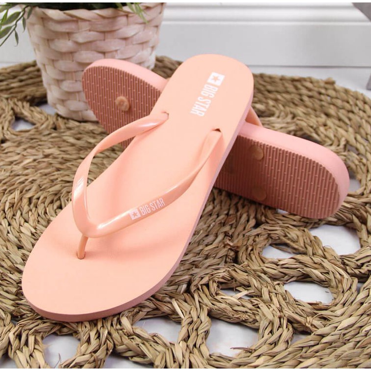 Tongs de plage Big Star W JJ274A386 nude rose 2