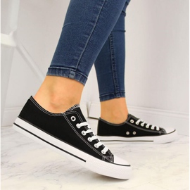 Baskets basses textile Atletico W ATC266A noir le noir 2