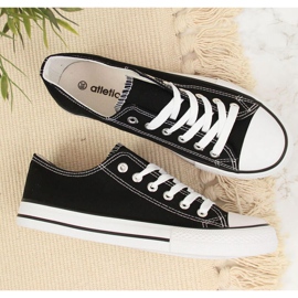 Baskets basses textile Atletico W ATC266A noir le noir 4