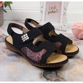 Sandales velcro Rieker W 65989-14 bleu marine 2 Sandales velcro Rieker W 65989-14 bleu marine 2