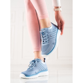 TRENDI Chaussures de sport à lacets bleu 1