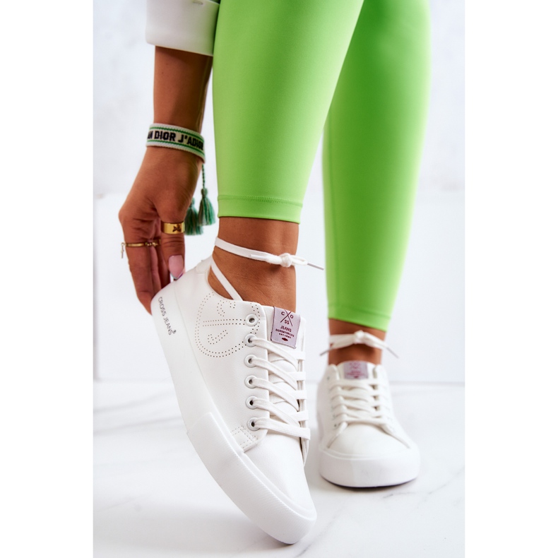 Baskets Basses Femme Cross Jeans JJ2R4053C Blanc blanche 1 Baskets Basses Femme Cross Jeans JJ2R4053C Blanc blanche 1