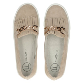 Chaussures en cuir pour femmes Lordsy Filippo DP3532 / 22 Beige 5 Chaussures en cuir pour femmes Lordsy Filippo DP3532 / 22 Beige 5