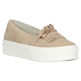 Chaussures en cuir pour femmes Lordsy Filippo DP3532 / 22 Beige 2 Chaussures en cuir pour femmes Lordsy Filippo DP3532 / 22 Beige 2