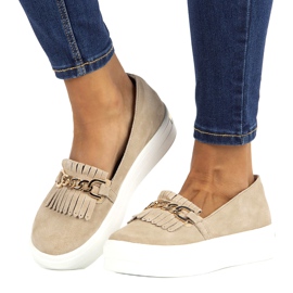 Chaussures en cuir pour femmes Lordsy Filippo DP3532 / 22 Beige 7 Chaussures en cuir pour femmes Lordsy Filippo DP3532 / 22 Beige 7