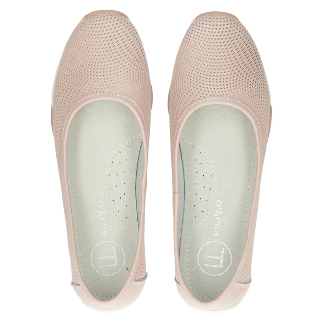 Ballerines en cuir rose ajouré Filippo DP3681/22 PI 4
