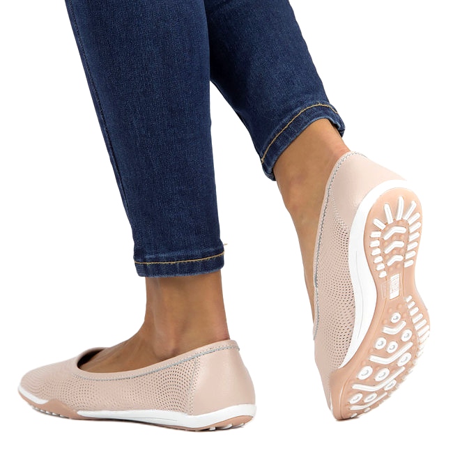 Ballerines en cuir rose ajouré Filippo DP3681/22 PI 1