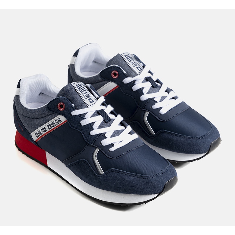 Baskets homme bleu marine Big Star JJ174146 1