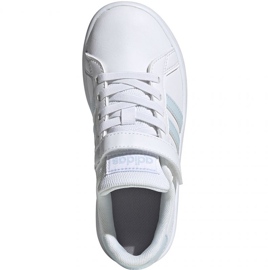 Chaussures Adidas Grand Court C Jr EG6738 blanc 1