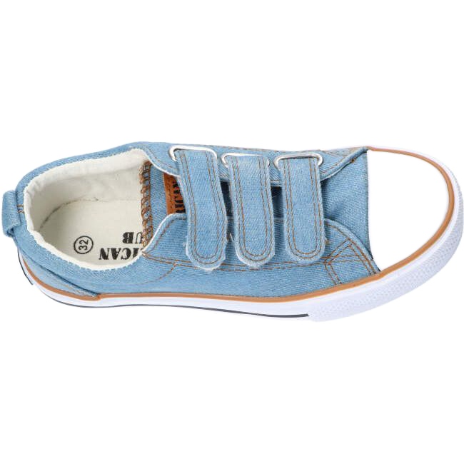 Baskets American Club LH73/22 en jean bleu 3
