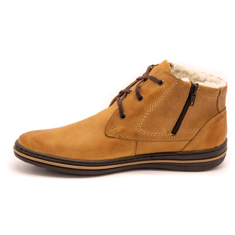 Polbut 339 chaussures rouges pour hommes brun orange 1