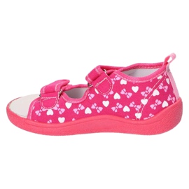 American Club Sandales américaines slippers, empiècement cuir TEN19/22 Rose 2