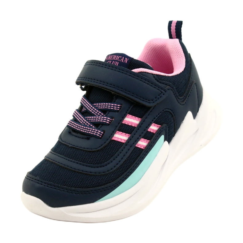Chaussures de sport fille American Club HL58/22, bleu marine 3