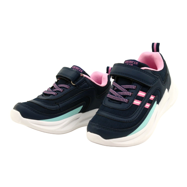 Chaussures de sport fille American Club HL58/22, bleu marine 2