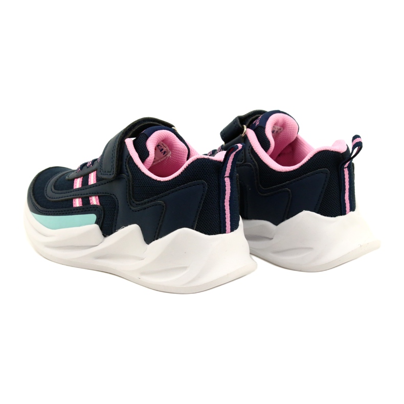 Chaussures de sport fille American Club HL58/22, bleu marine 5