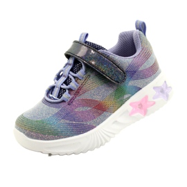 American Club ADI Sports Chaussures LED Glowing Velcro ES87/22 Violet 3