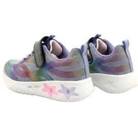 American Club ADI Sports Chaussures LED Glowing Velcro ES87/22 Violet 6