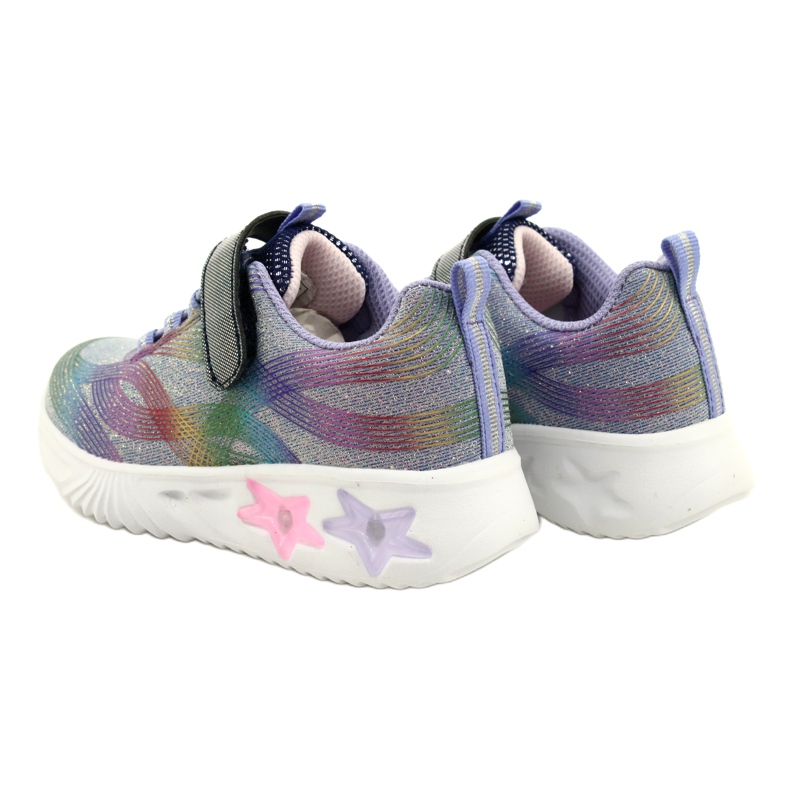 American Club ADI Sports Chaussures LED Glowing Velcro ES87/22 Violet 5