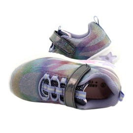 American Club ADI Sports Chaussures LED Glowing Velcro ES87/22 Violet 4