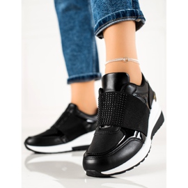 Weide Baskets à enfiler avec cristaux noir 1