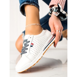 Filippo Baskets en cuir classiques blanche 2