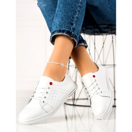Filippo Baskets blanches en cuir 1