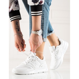 TRENDI Chaussures de sport décontractées blanche 1