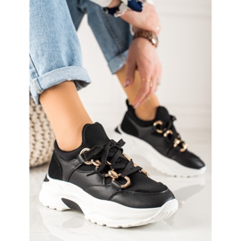 TRENDI Baskets à la mode le noir 3