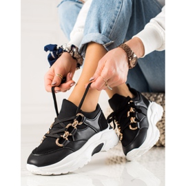 TRENDI Baskets à la mode noir 2