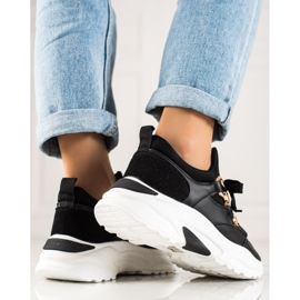 TRENDI Baskets à la mode noir 1