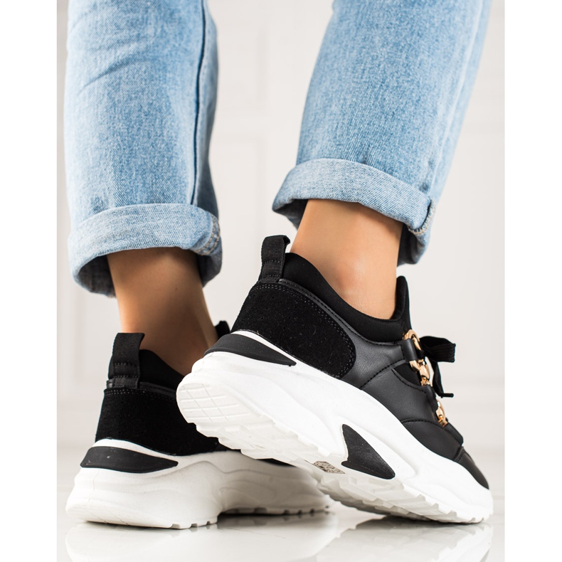 TRENDI Baskets à la mode le noir 1