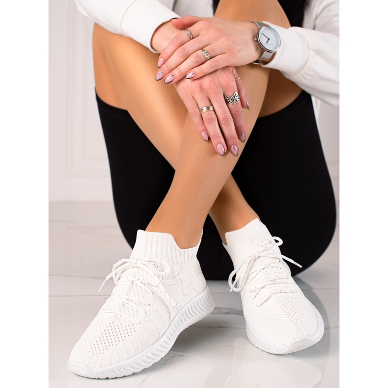 TRENDI Chaussures de sport confortables blanc 2